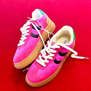 Steve Madden Pink and Black Sneakers